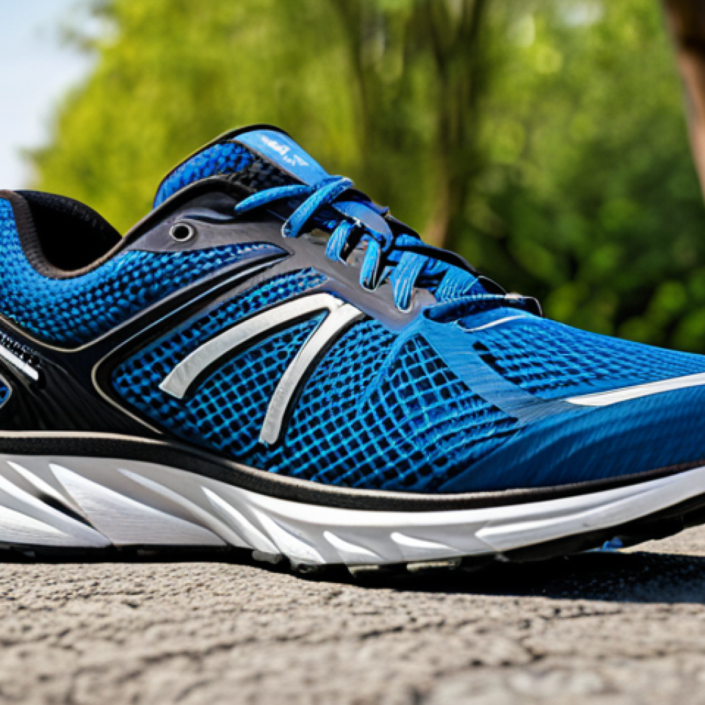 **

"A close-up shot of a modern, breathable running shoe designed for hot weather, showcasing its mesh fabric and ventilation features. The shoe is fully clothed and appropriate for athletic wear. The background is a blurred outdoor scene, suggesting a running path.  Safe for work, professional product photography, perfect anatomy, natural proportions, modest design, high quality."

**