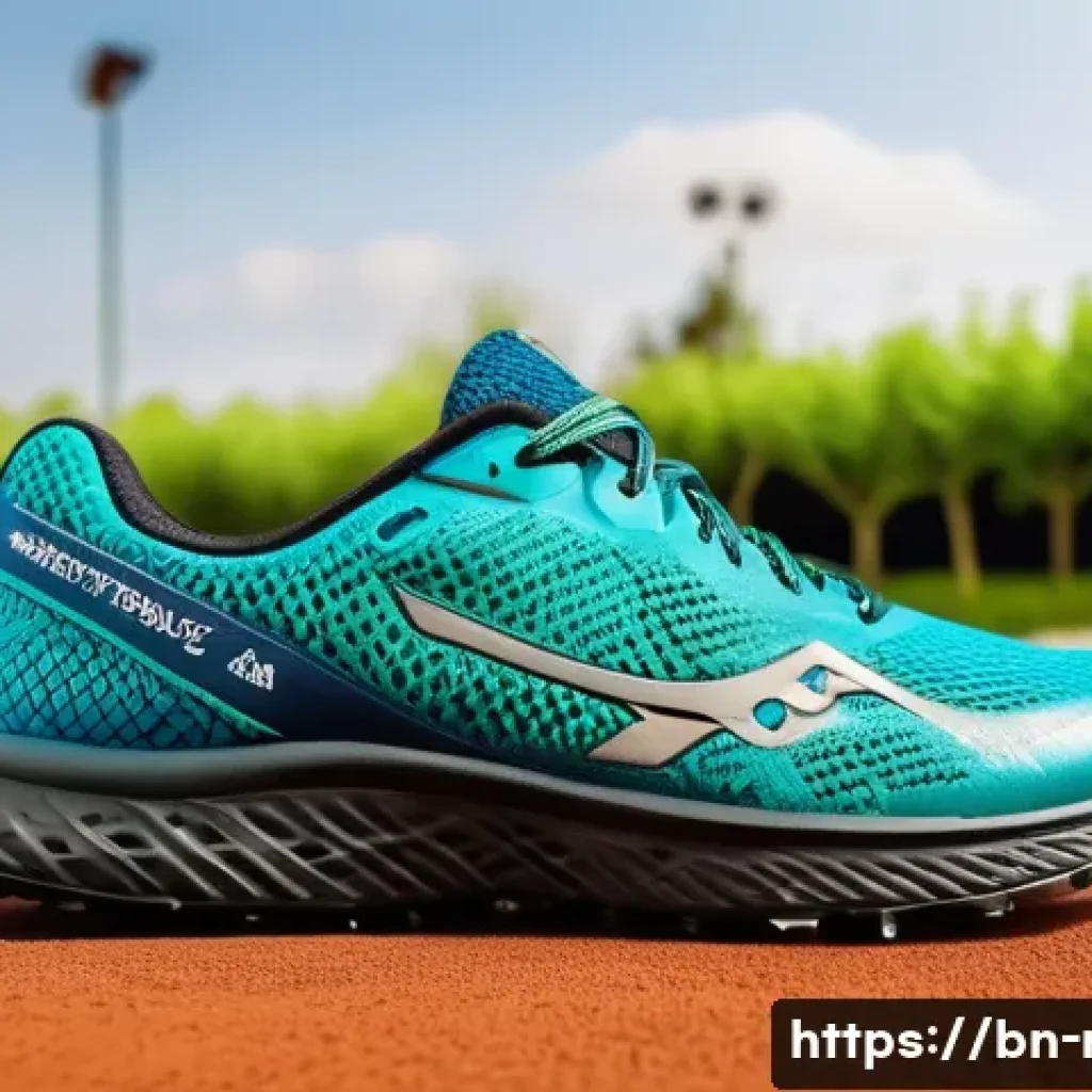 러닝 초보자를 위한 경제적 장비 추천 - A detailed close-up of a lightweight, affordable running shoe designed for Bengali runners, featurin...