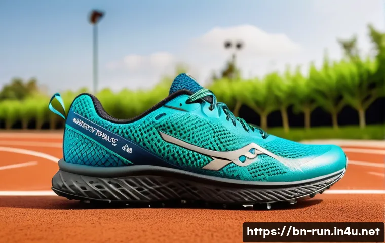 러닝 초보자를 위한 경제적 장비 추천 - A detailed close-up of a lightweight, affordable running shoe designed for Bengali runners, featurin...